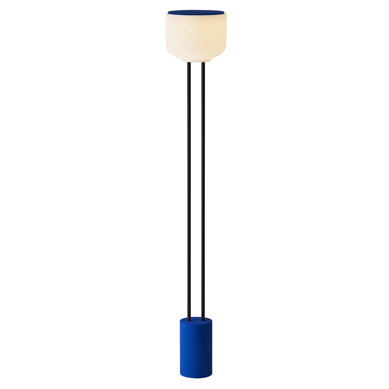 Arpeggio Floor Light: Cobalt + Black