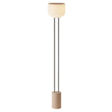 Arpeggio Floor Light: Peach + Chrome