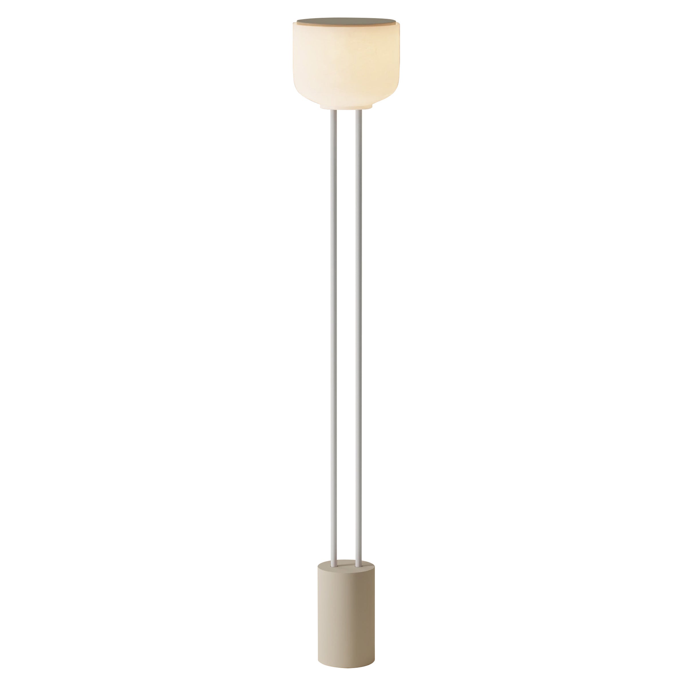 Arpeggio Floor Light: Sand + White