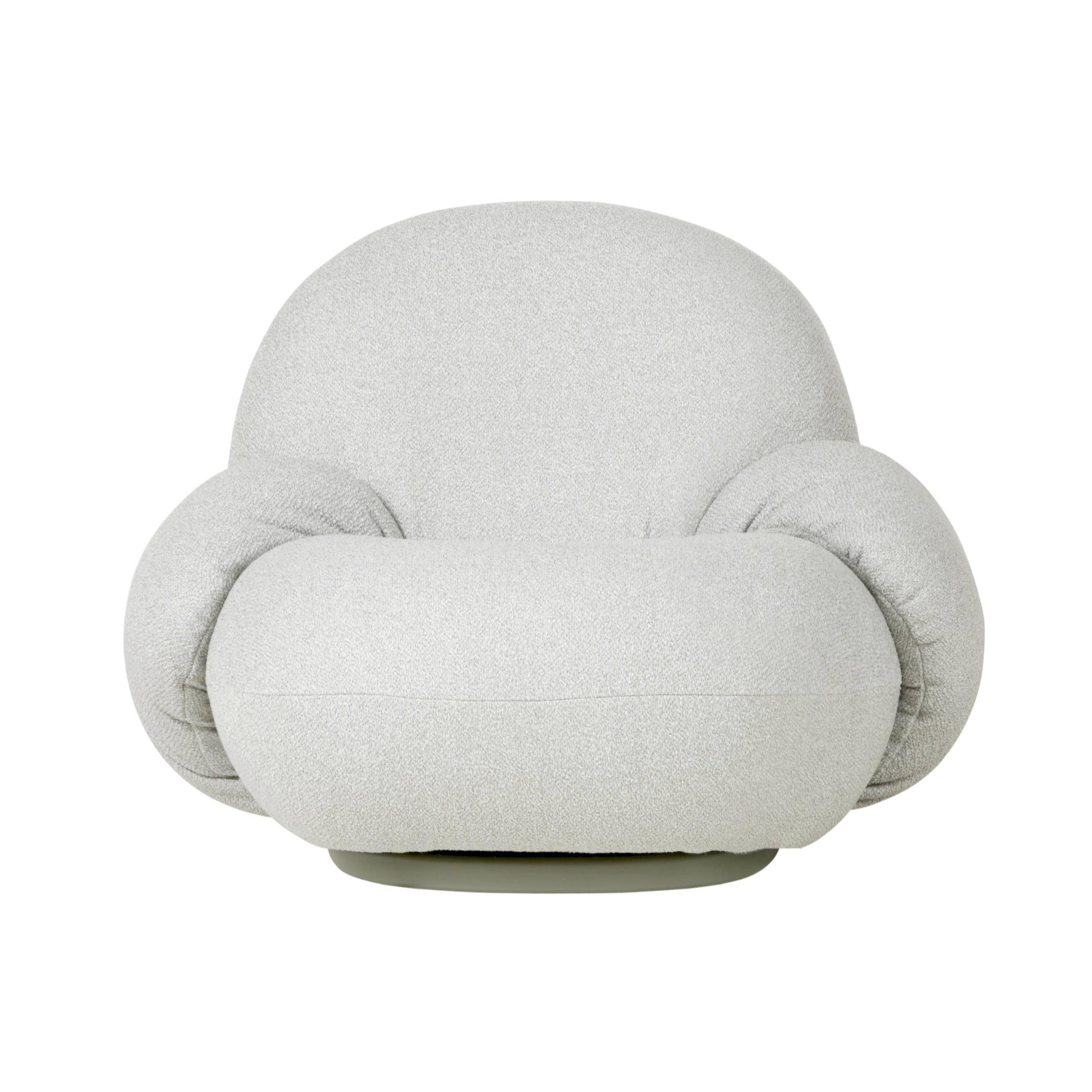 Pacha Lounge Chair with Armrest: Swivel Base + Outdoor