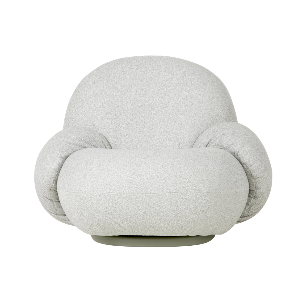 Pacha Lounge Chair with Armrest: Swivel Base + Outdoor