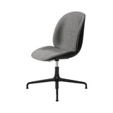Beetle Adjustable Meeting Chair: 4 Star Base + Front Upholstered + Black