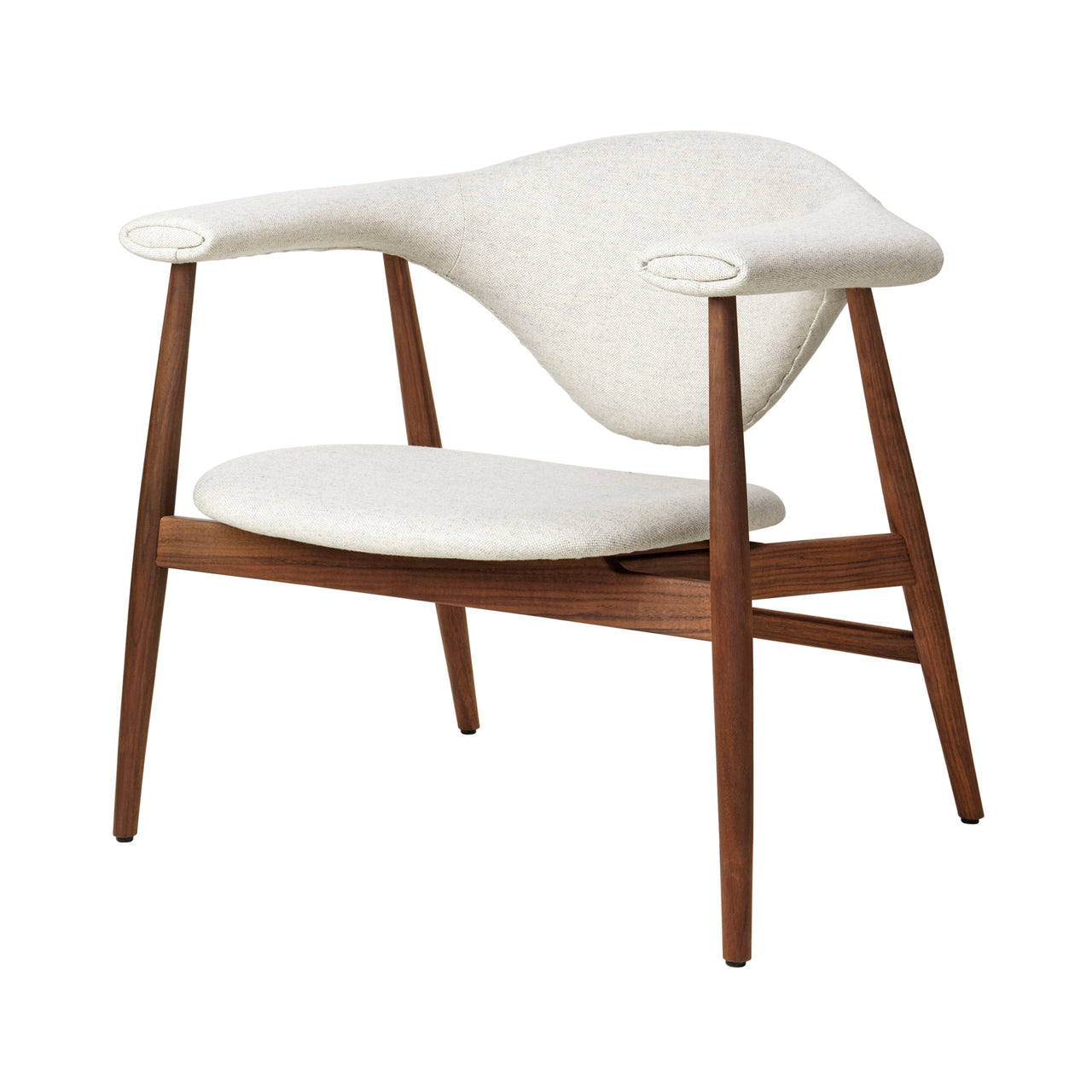 Masculo Lounge Chair: Wood Base