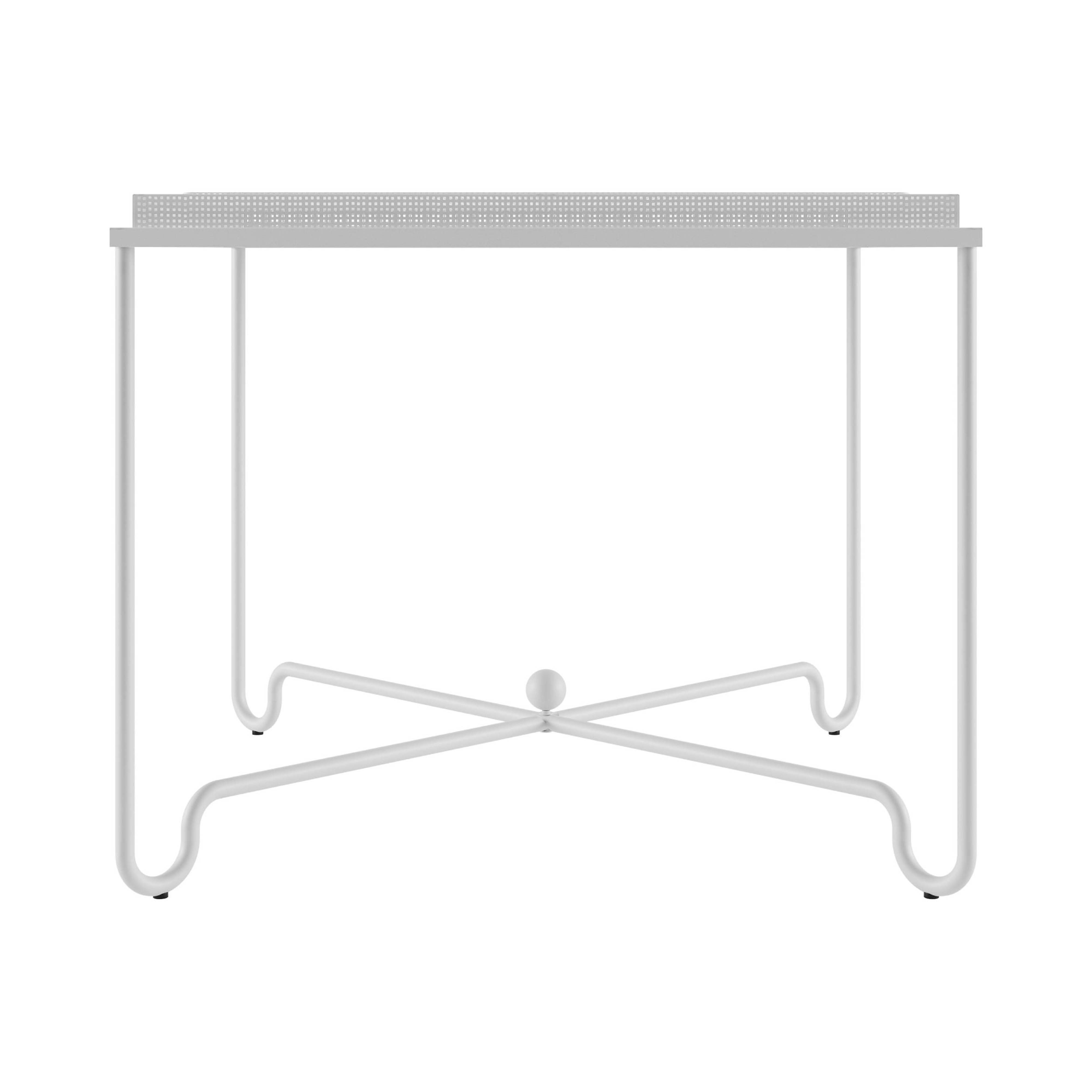 Tropique Dining Table: Outdoor + White Semi Matt