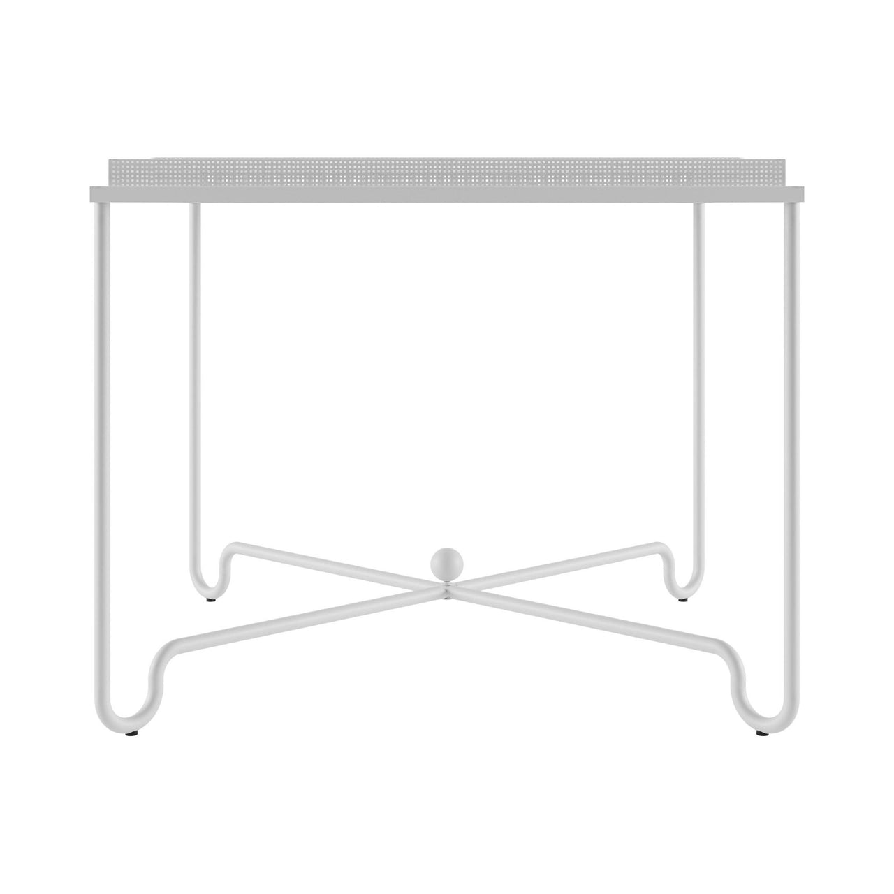 Tropique Dining Table: Outdoor + White Semi Matt