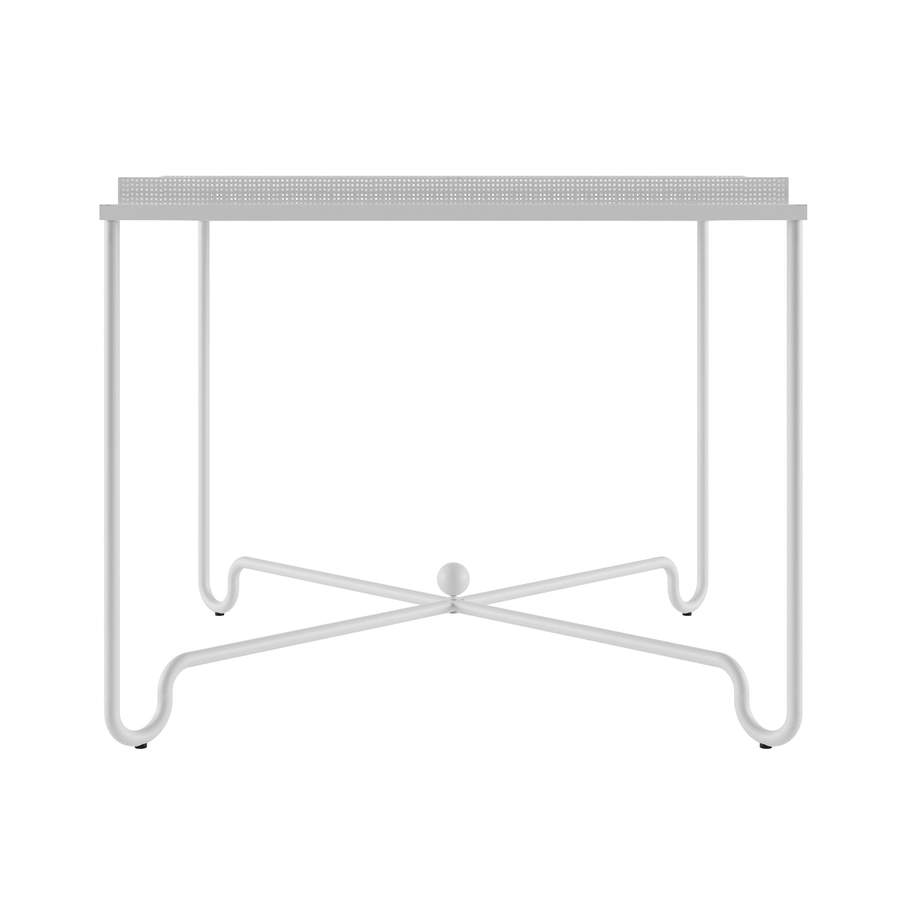 Tropique Dining Table: Outdoor + White Semi Matt
