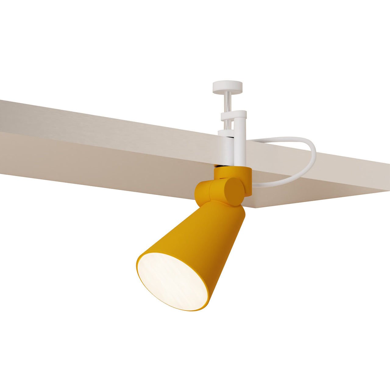 Aim Clamp Light: Mustard + White
