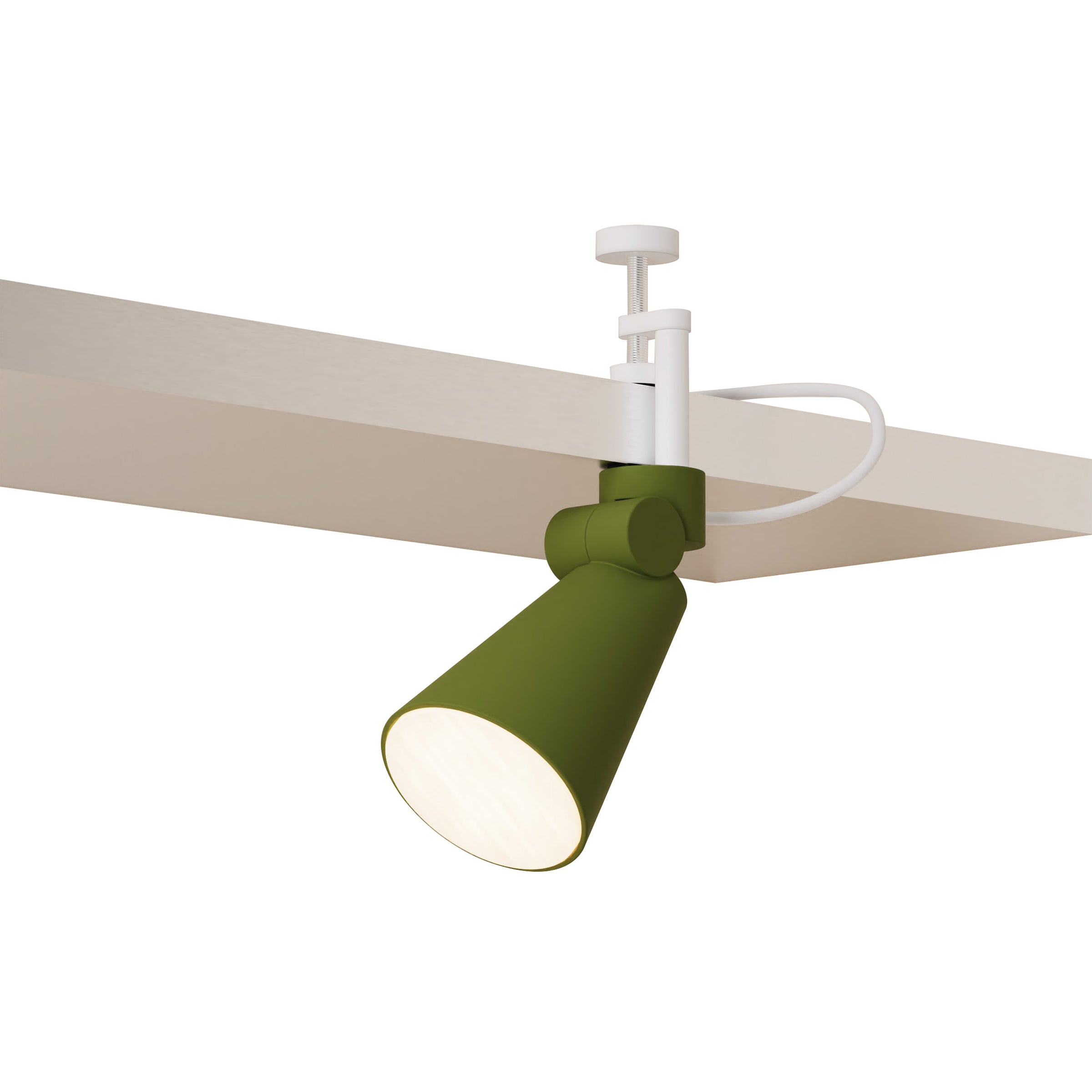 Aim Clamp Light: Olive + White