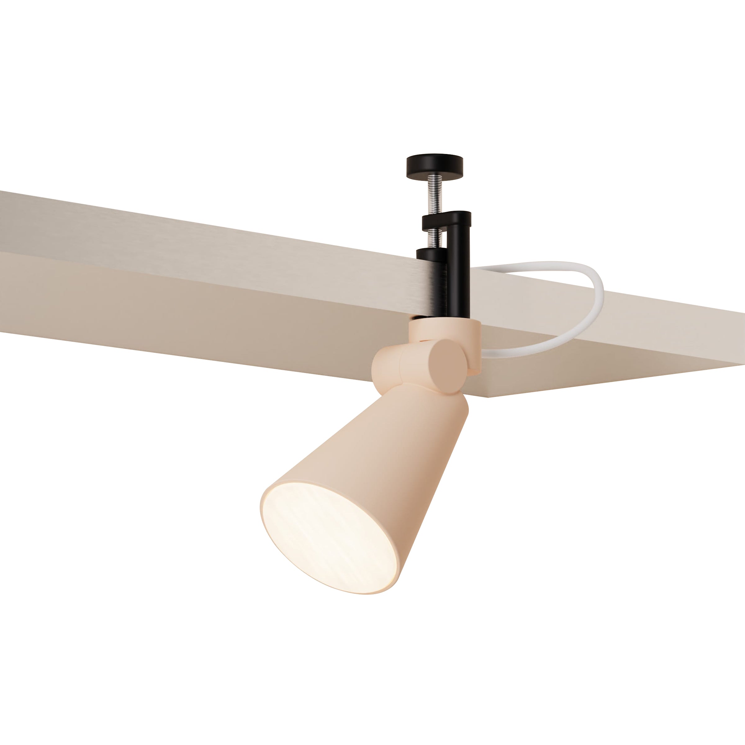 Aim Clamp Light: Peach + Black