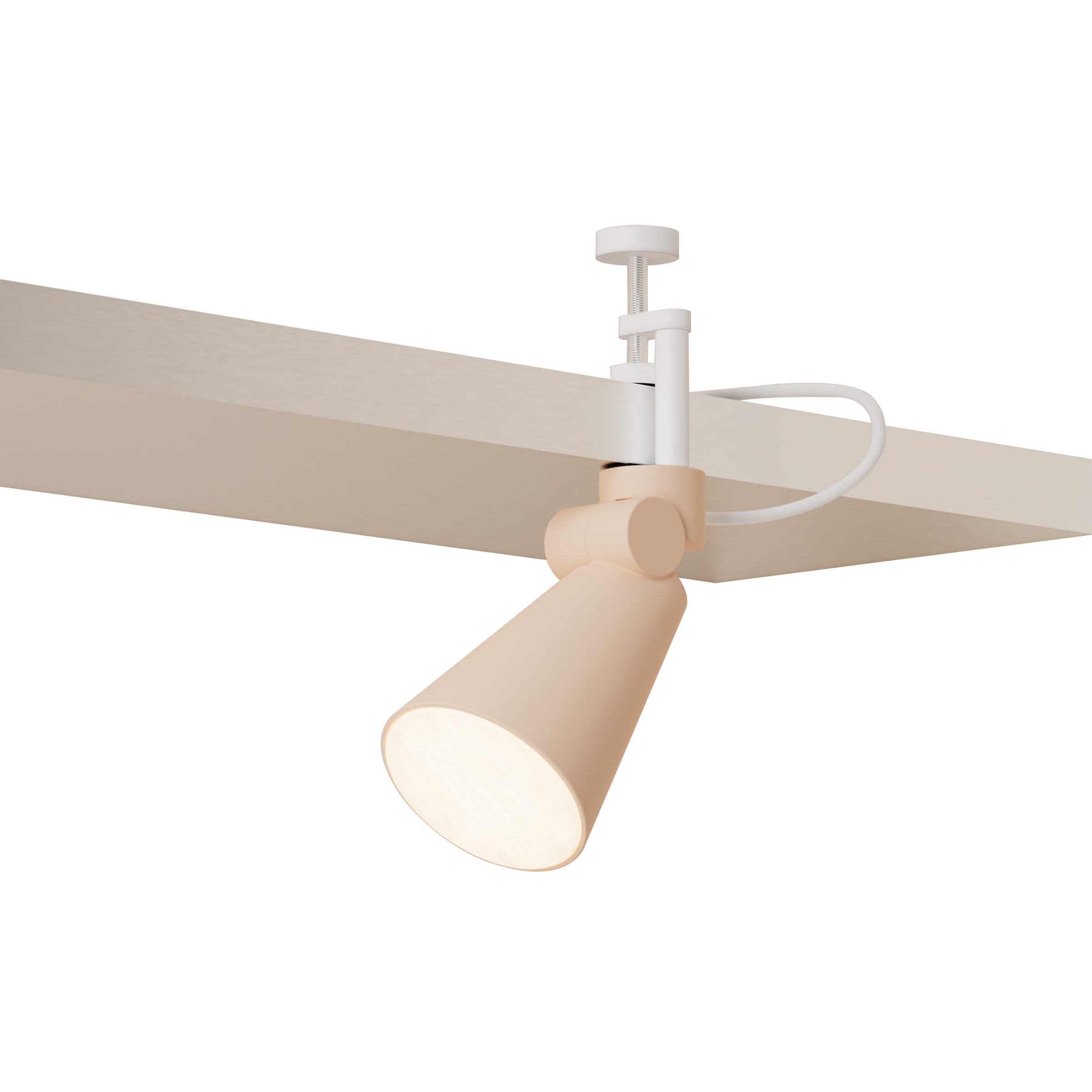 Aim Clamp Light: Peach + White