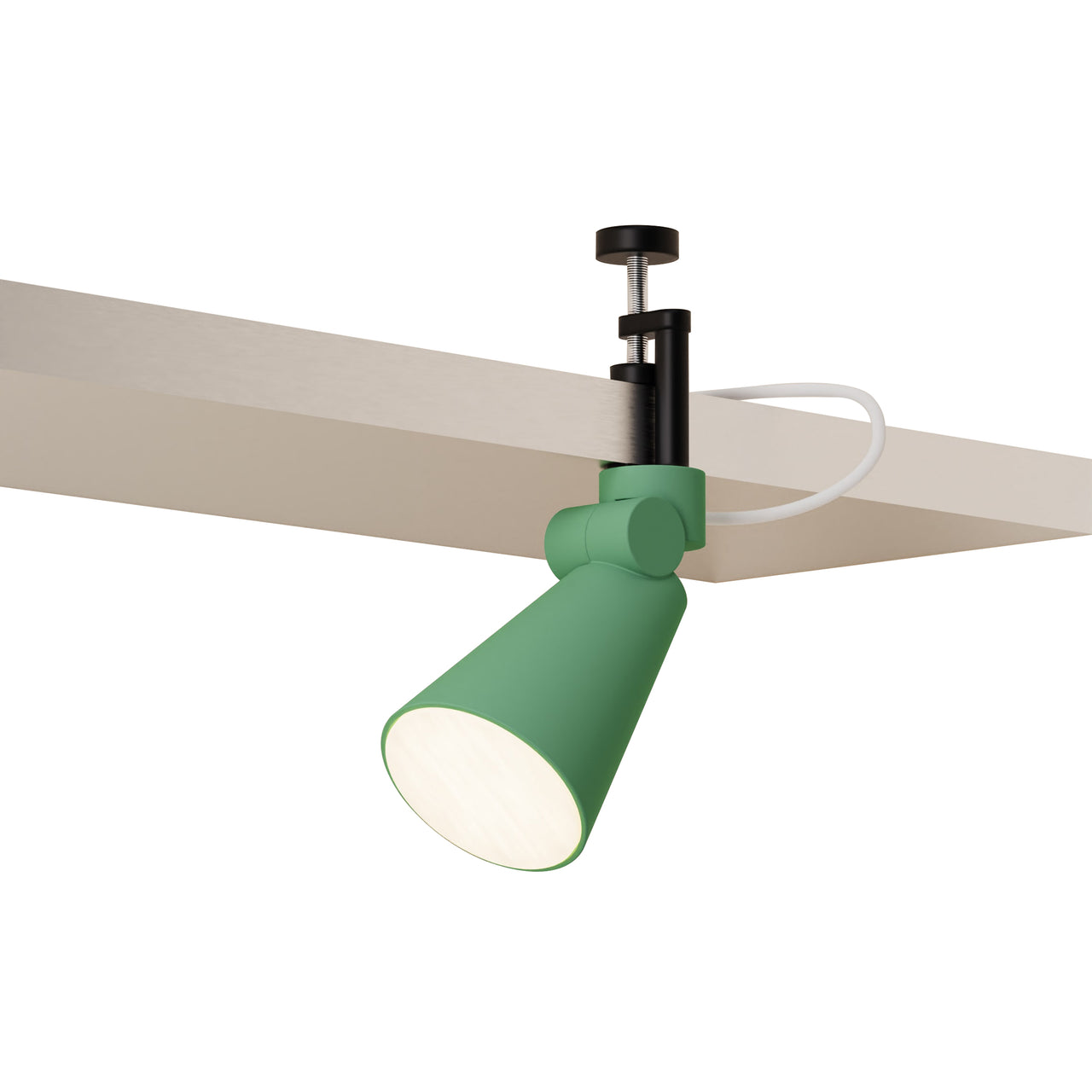 Aim Clamp Light: Sage + Black