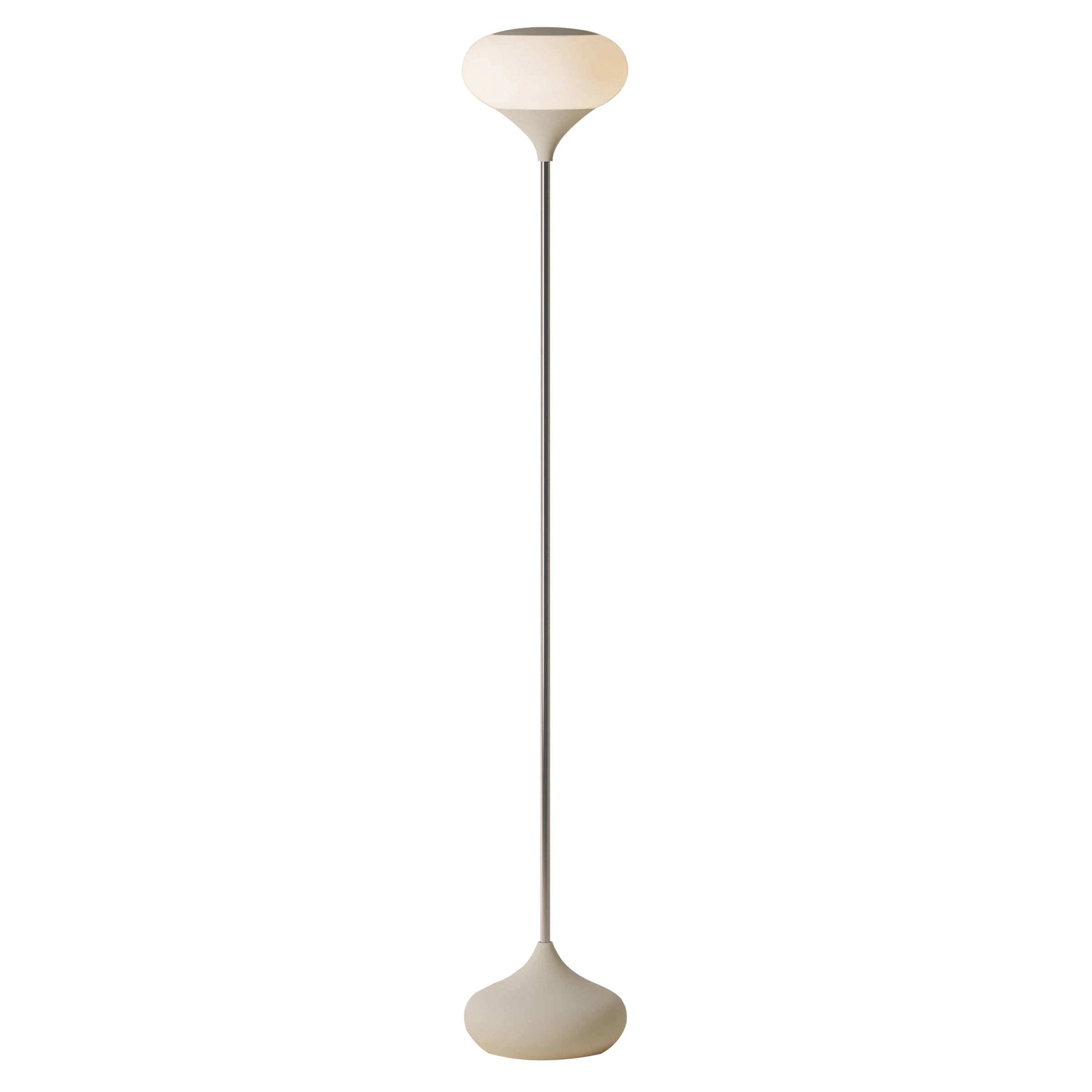 Kobble Floor Light: Sand + Chrome