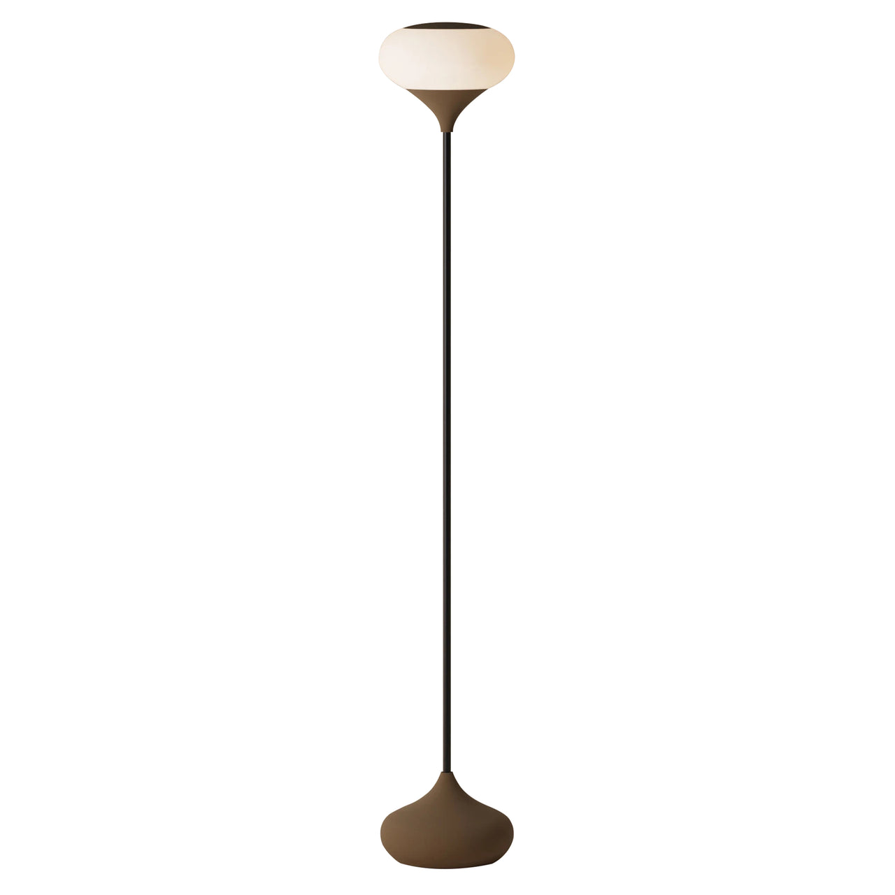 Kobble Floor Light: Walnut + Black