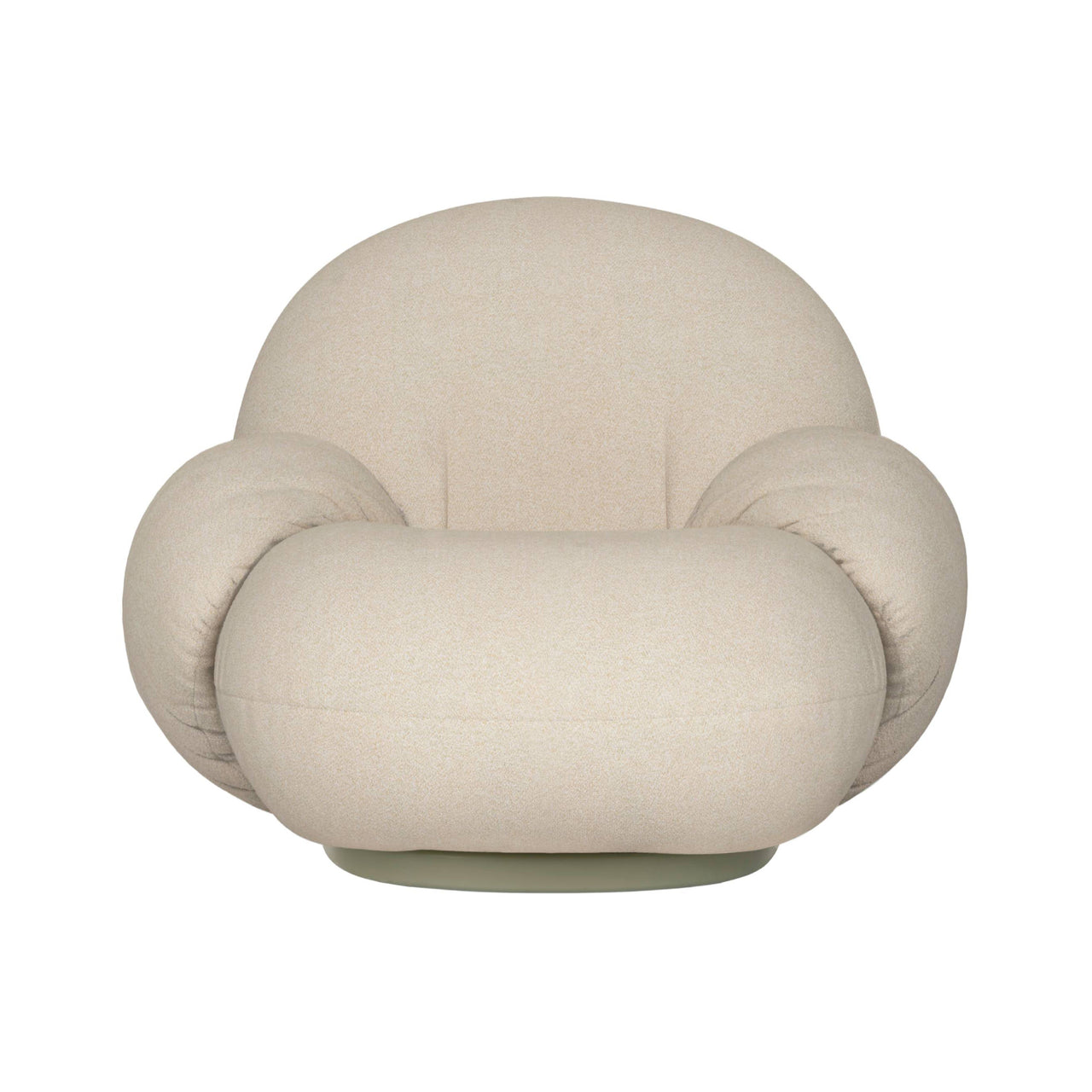 Pacha Lounge Chair with Armrest: Swivel Base + Outdoor
