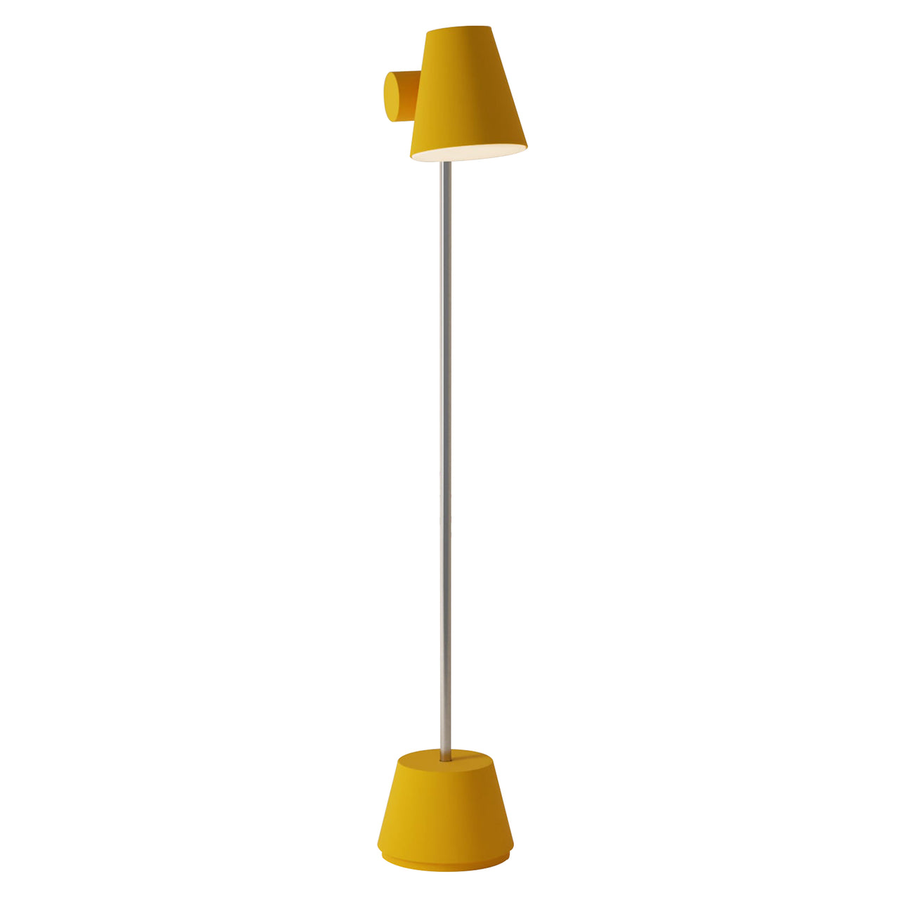 Aim Floor Light: Mustard + Chrome