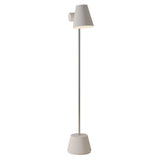 Aim Floor Light: Stone + Chrome