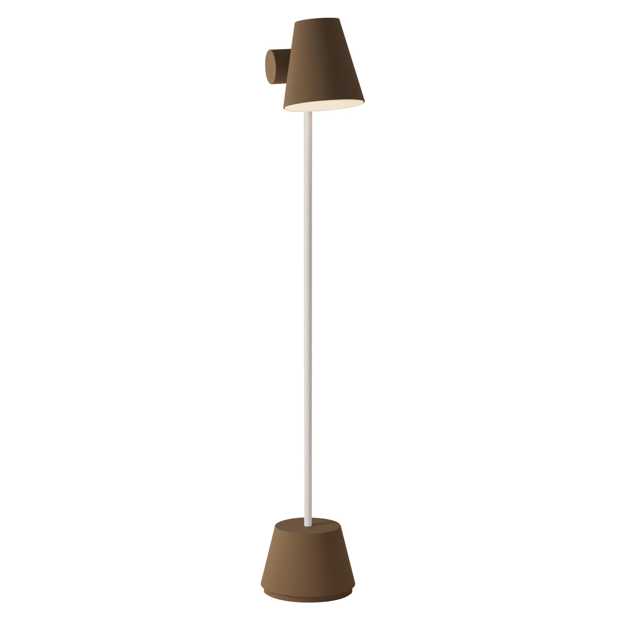 Aim Floor Light: Walnut + White