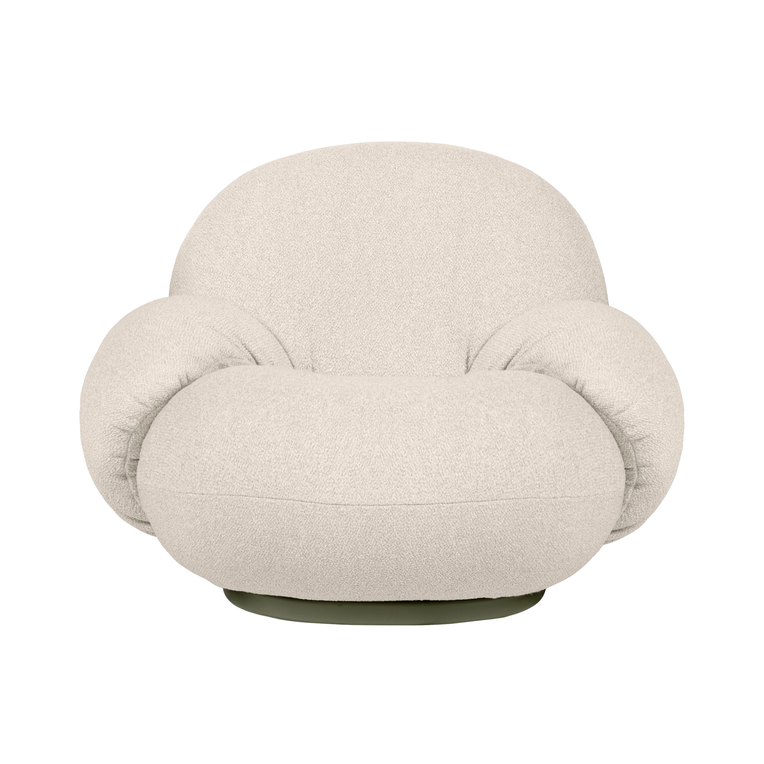 Pacha Lounge Chair with Armrest: Swivel Base + Outdoor