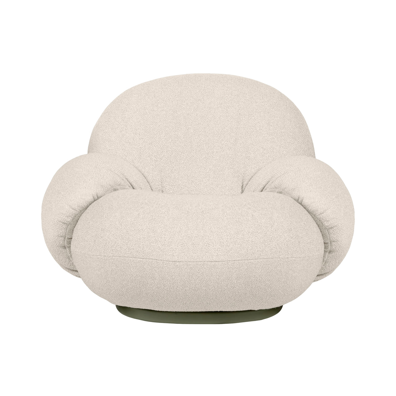 Pacha Lounge Chair with Armrest: Swivel Base + Outdoor