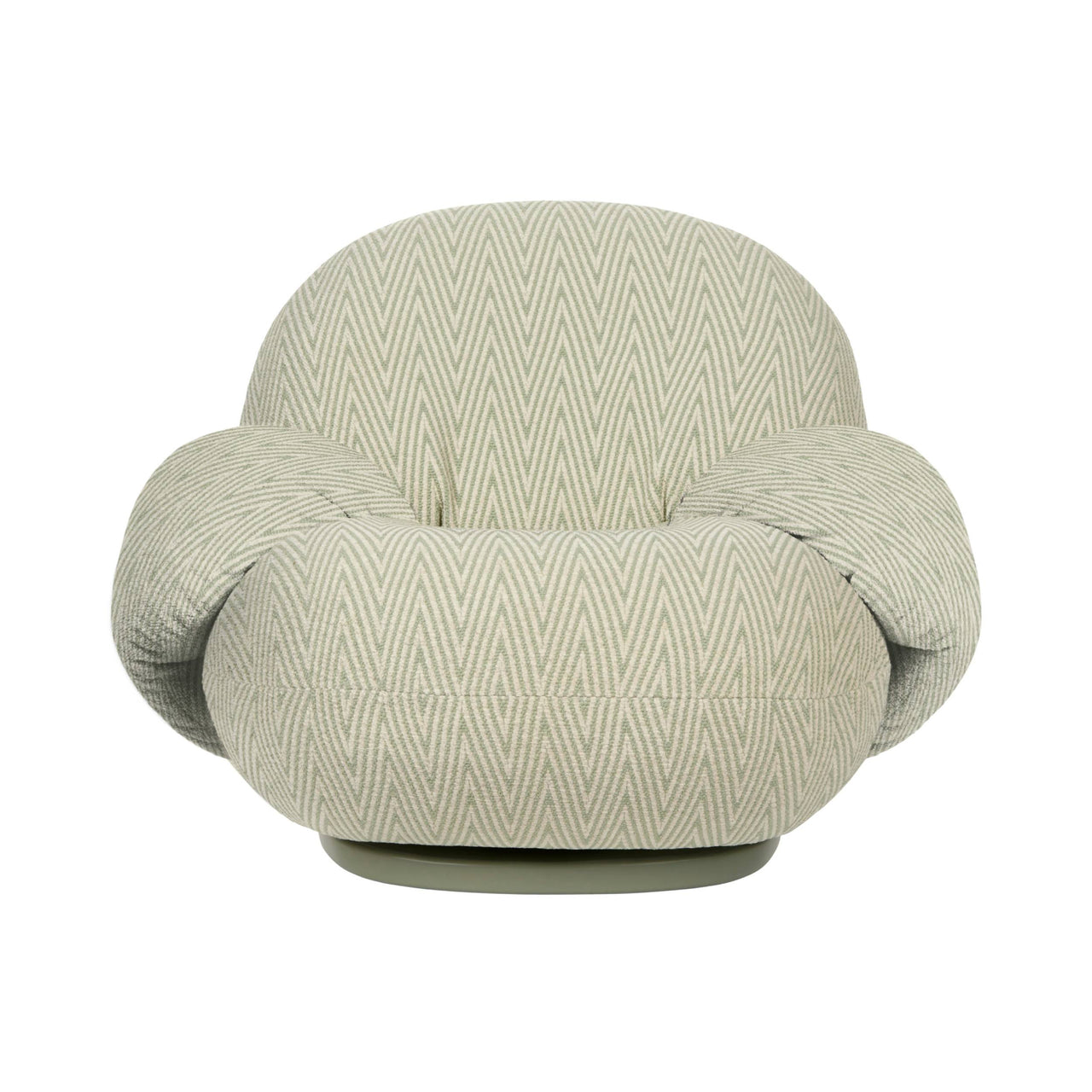 Pacha Lounge Chair with Armrest: Swivel Base + Outdoor