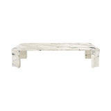Doric Coffee Table: Rectangular + Electric Grey