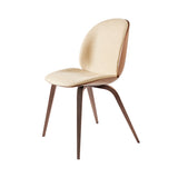 Beetle Dining Chair: Veneer Shell + Front Upholstered + American Walnut + American Walnut Matt Lacquered