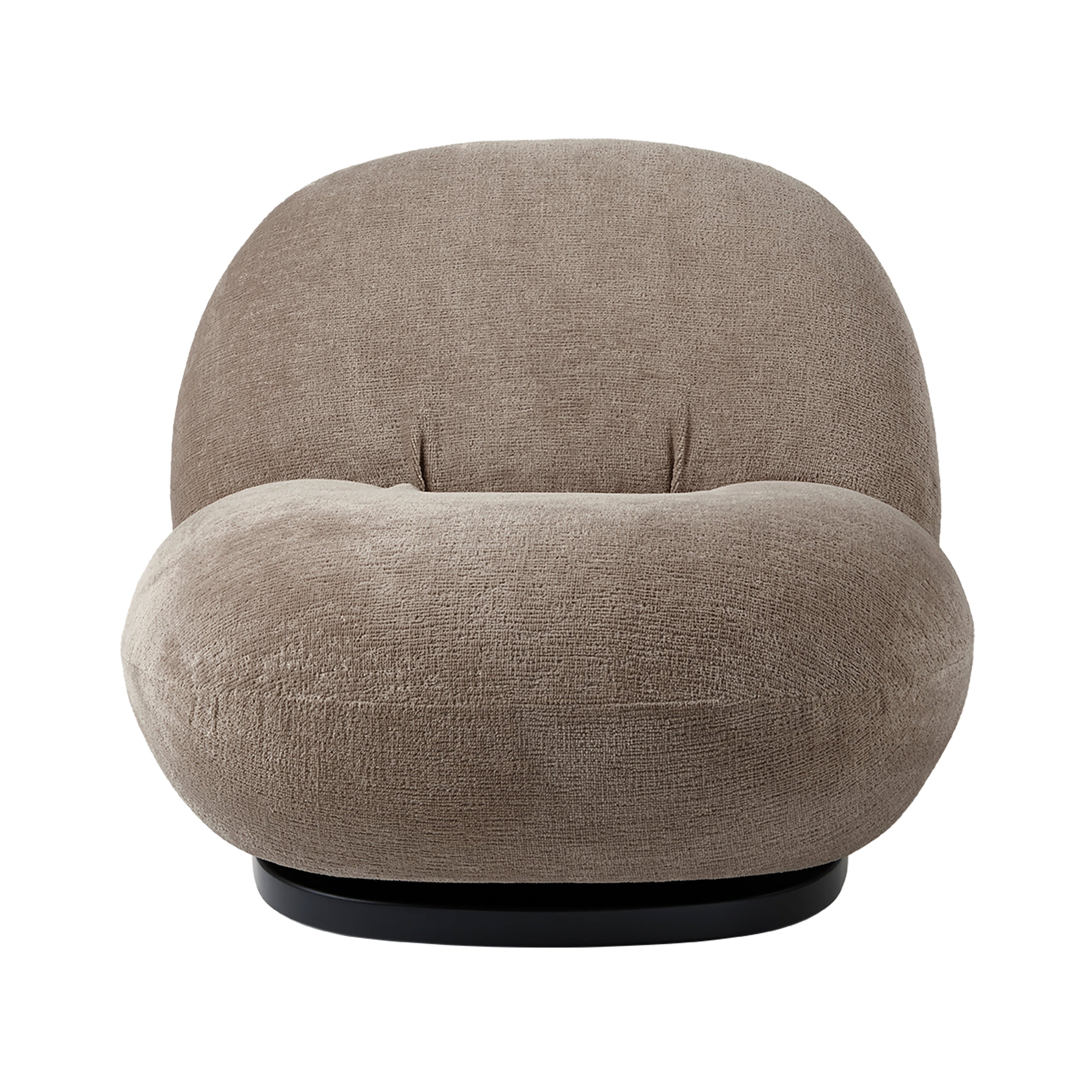 Pacha Lounge Chair: Black Semi Matt