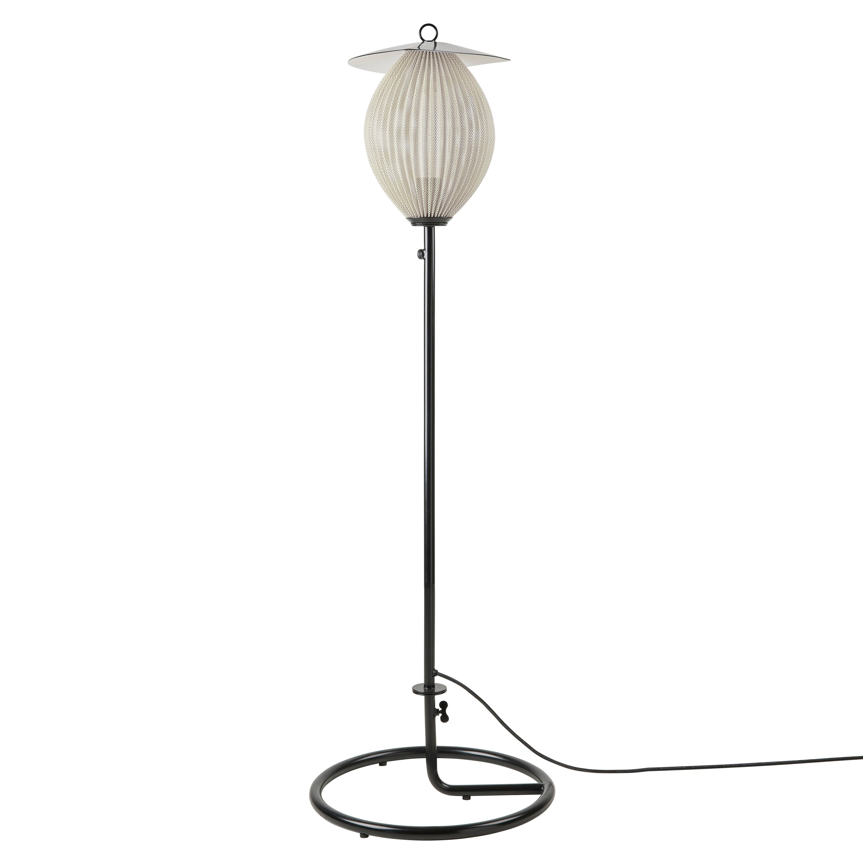 Satellite Outdoor Floor Lamp: Cream White
