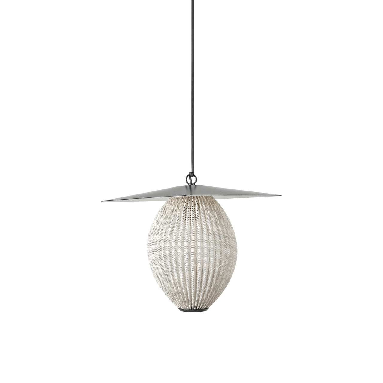 Satellite Outdoor Pendant: Cream White Semi Matt