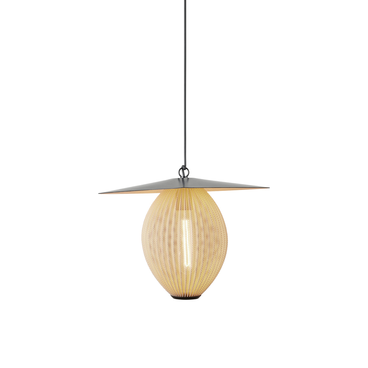 Satellite Outdoor Pendant: Cream White Semi Matt
