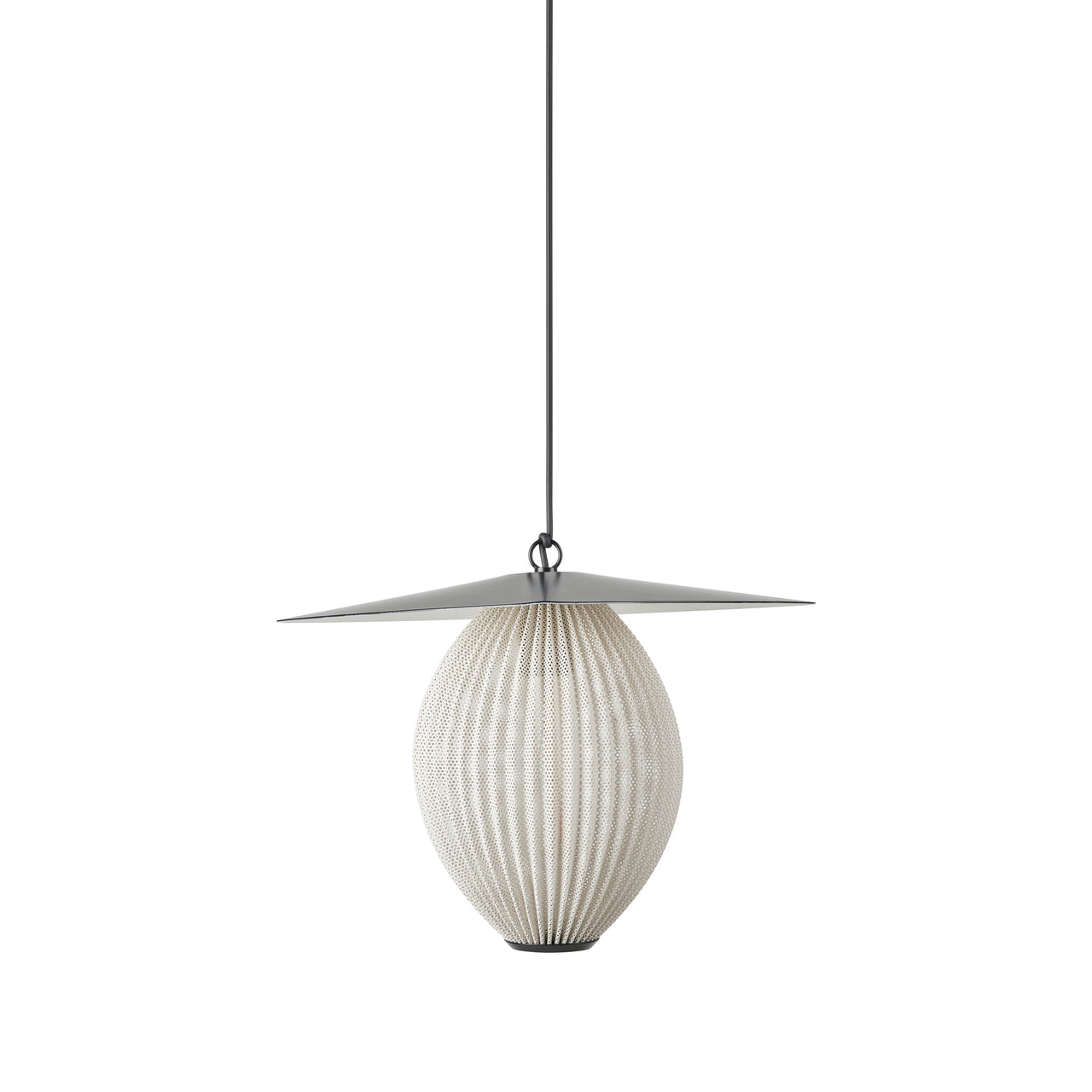 Satellite Outdoor Pendant: Cream White