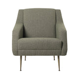 CDC.1 Lounge Chair: Conic Base + Antique Brass