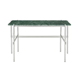 TS Desk: Polished Steel + Green Guatemala