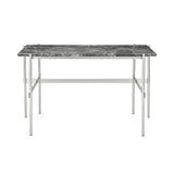 TS Desk: Polished Steel + Grey Emperador