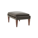 V11 Ottoman: Fully Upholstered + Oiled American Walnut