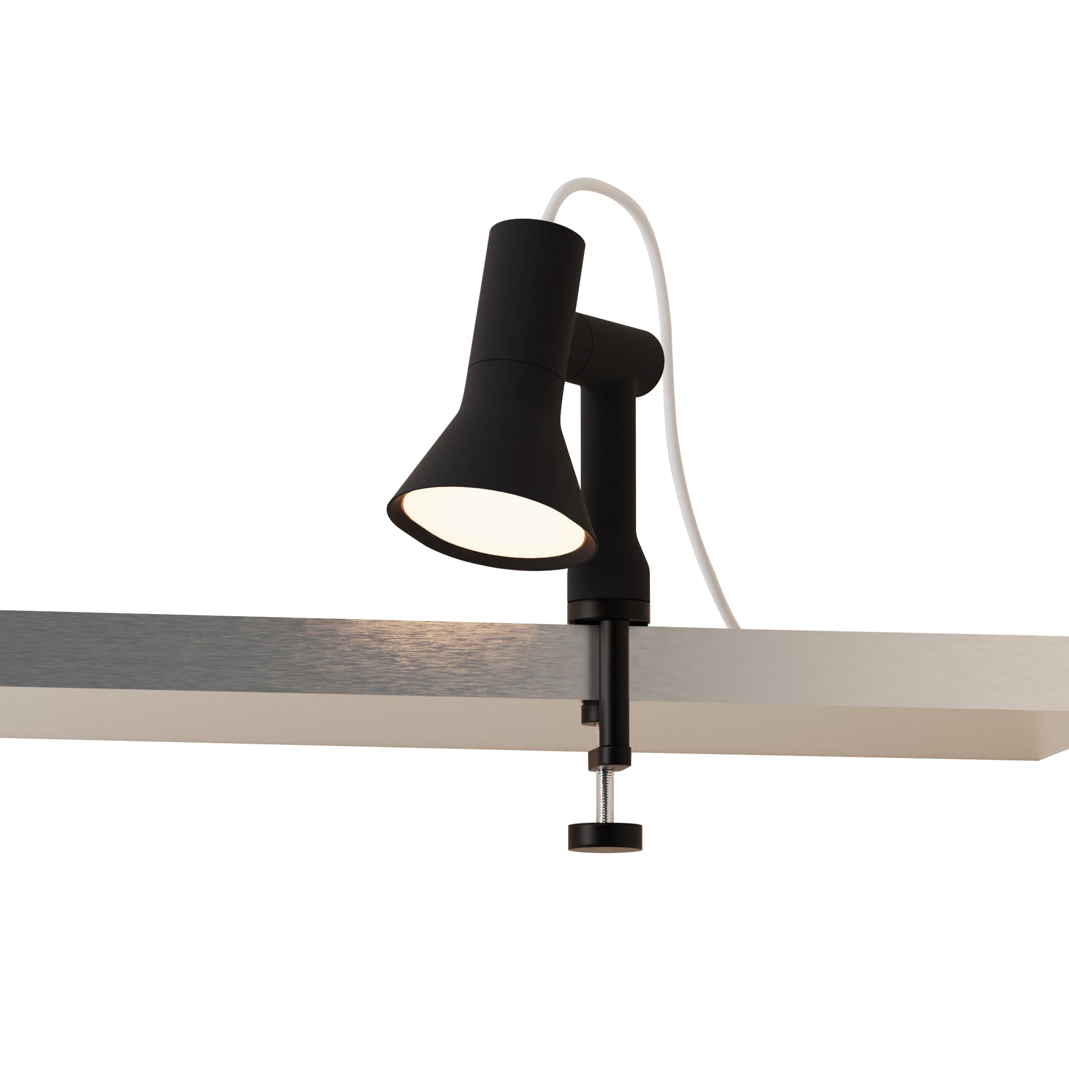 Gallery Clamp Light: Carbon + Black