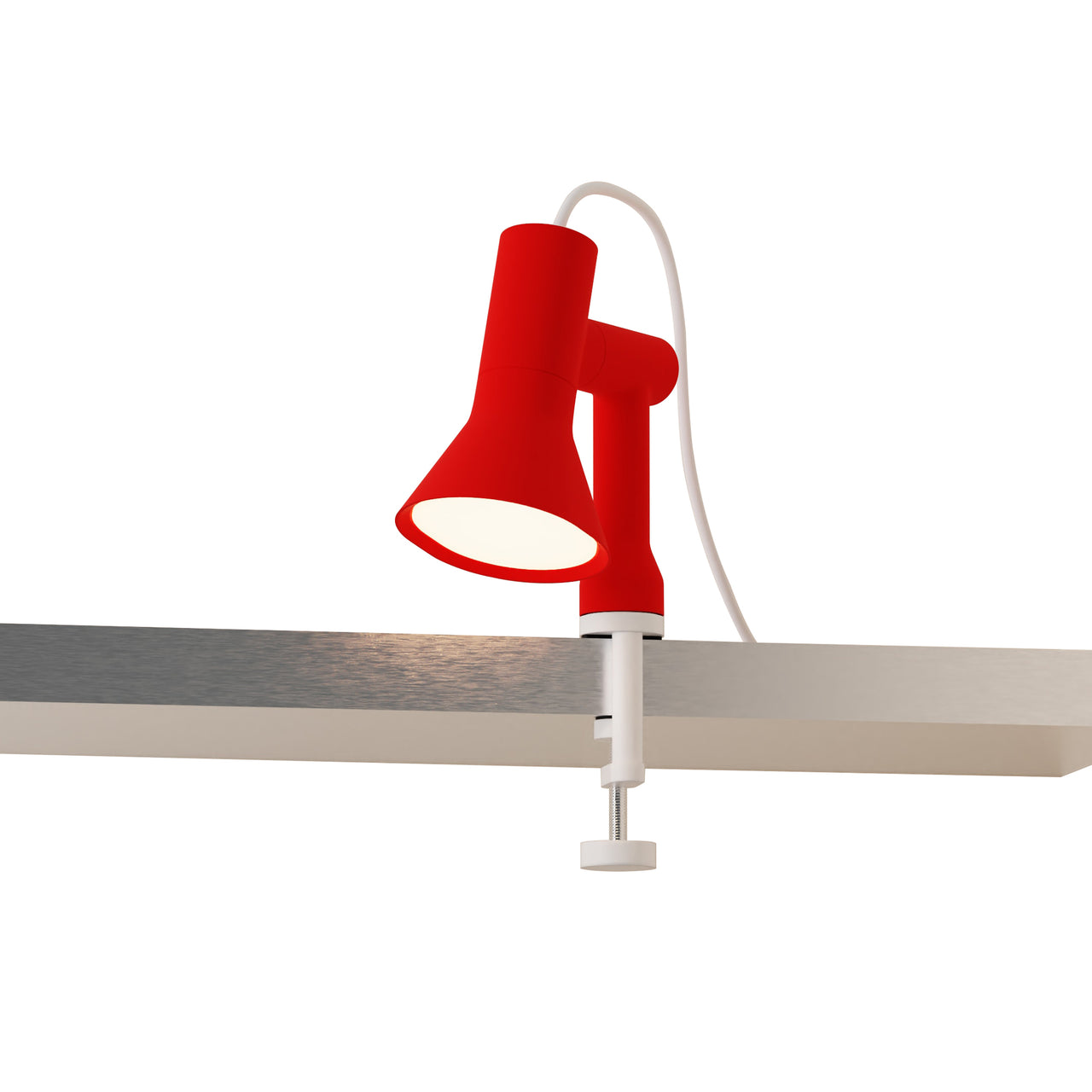 Gallery Clamp Light: Poppy + White