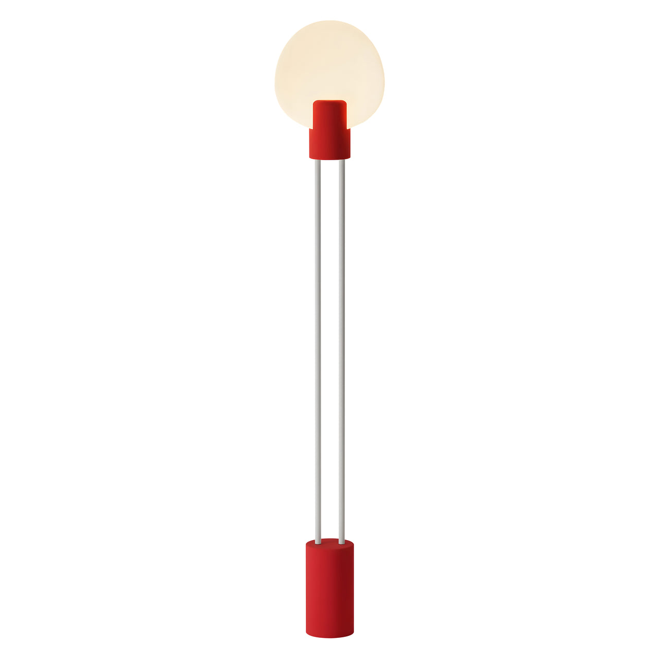 Pavone Floor Light: Canyon + White