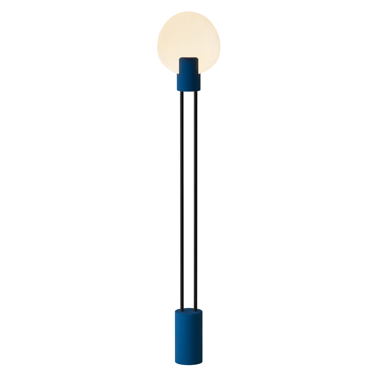 Pavone Floor Light: Midnight + Black