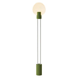 Pavone Floor Light: Olive + White
