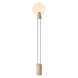Pavone Floor Light: Peach + White