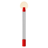 Pavone Floor Light: Poppy + Black