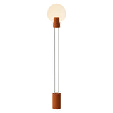 Pavone Floor Light: Sedona + White