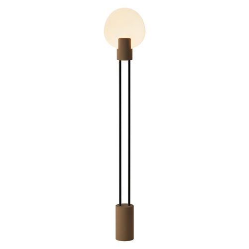 Pavone Floor Light: Walnut + Black