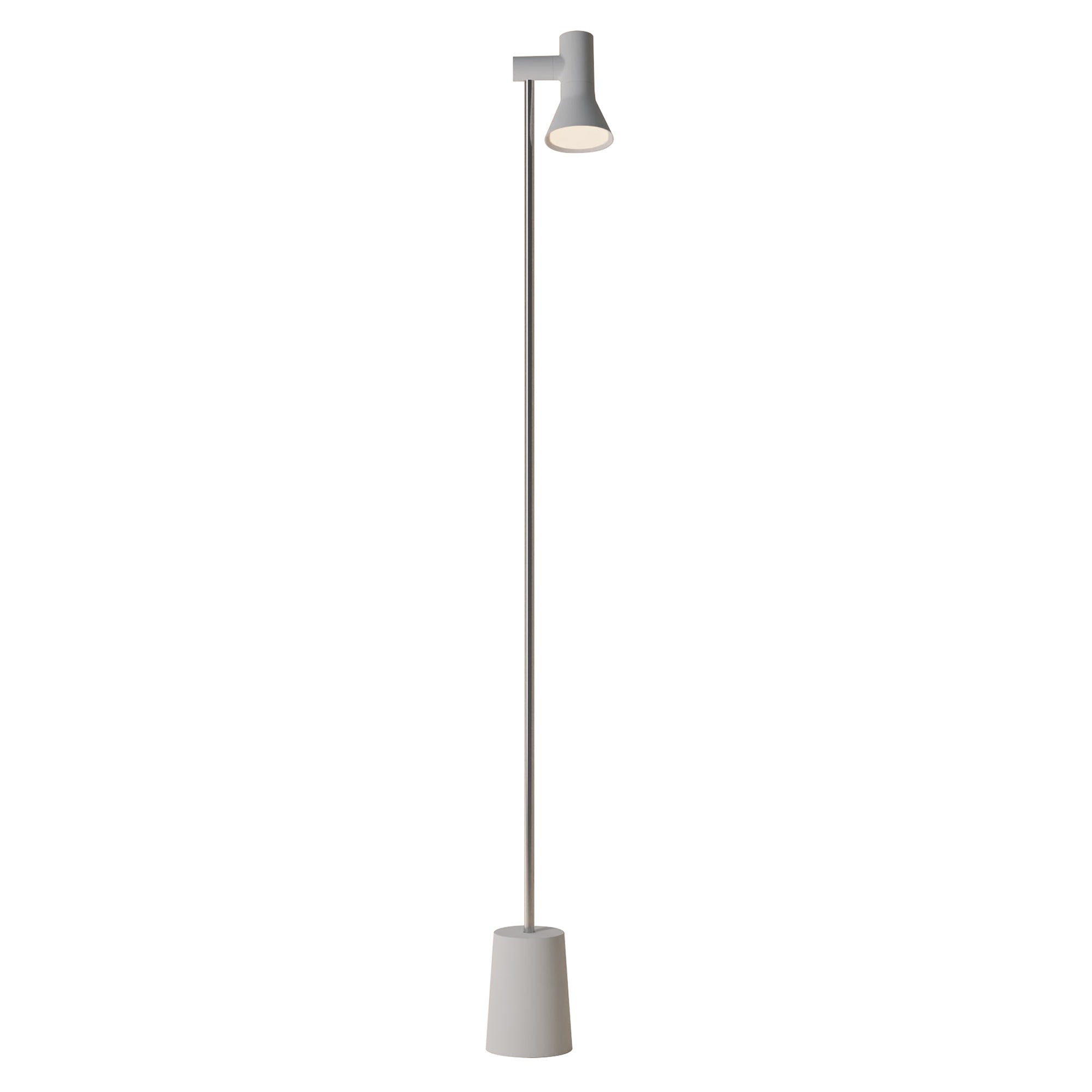 Gallery Floor Light: Mist + Chrome