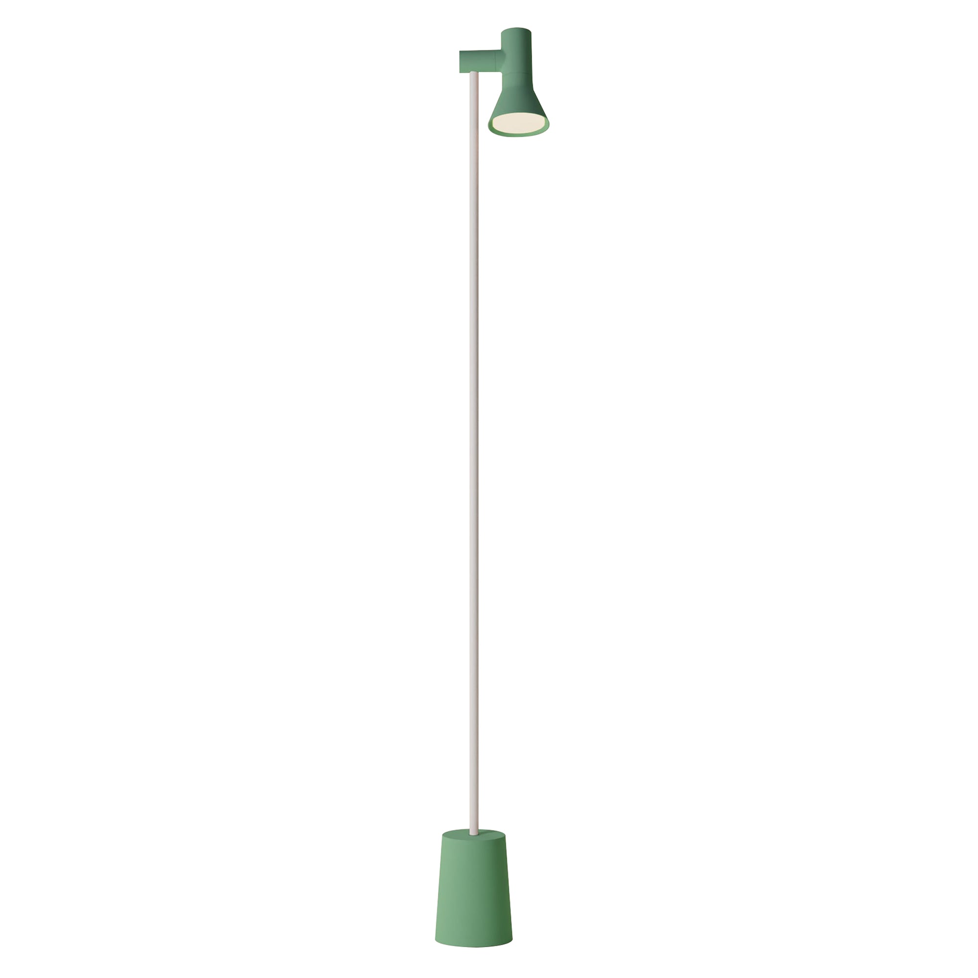 Gallery Floor Light: Sage + White
