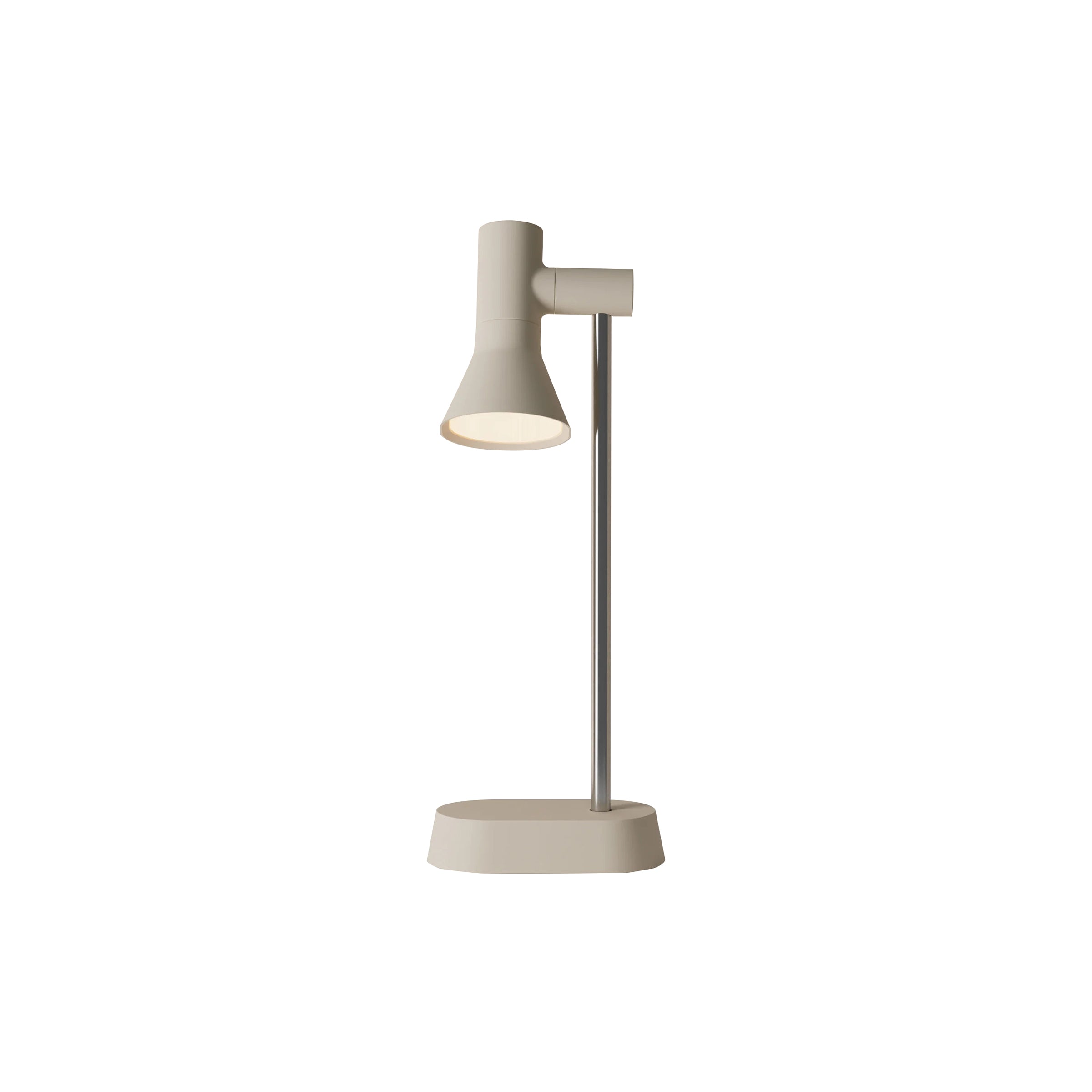 Gallery Task Light: Sand + Chrome
