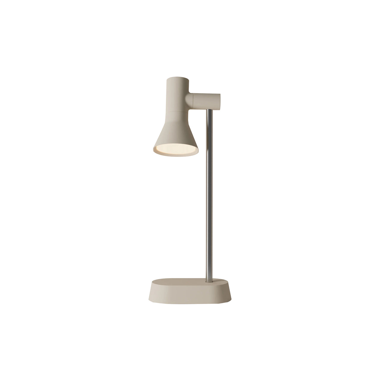 Gallery Task Light: Sand + Chrome