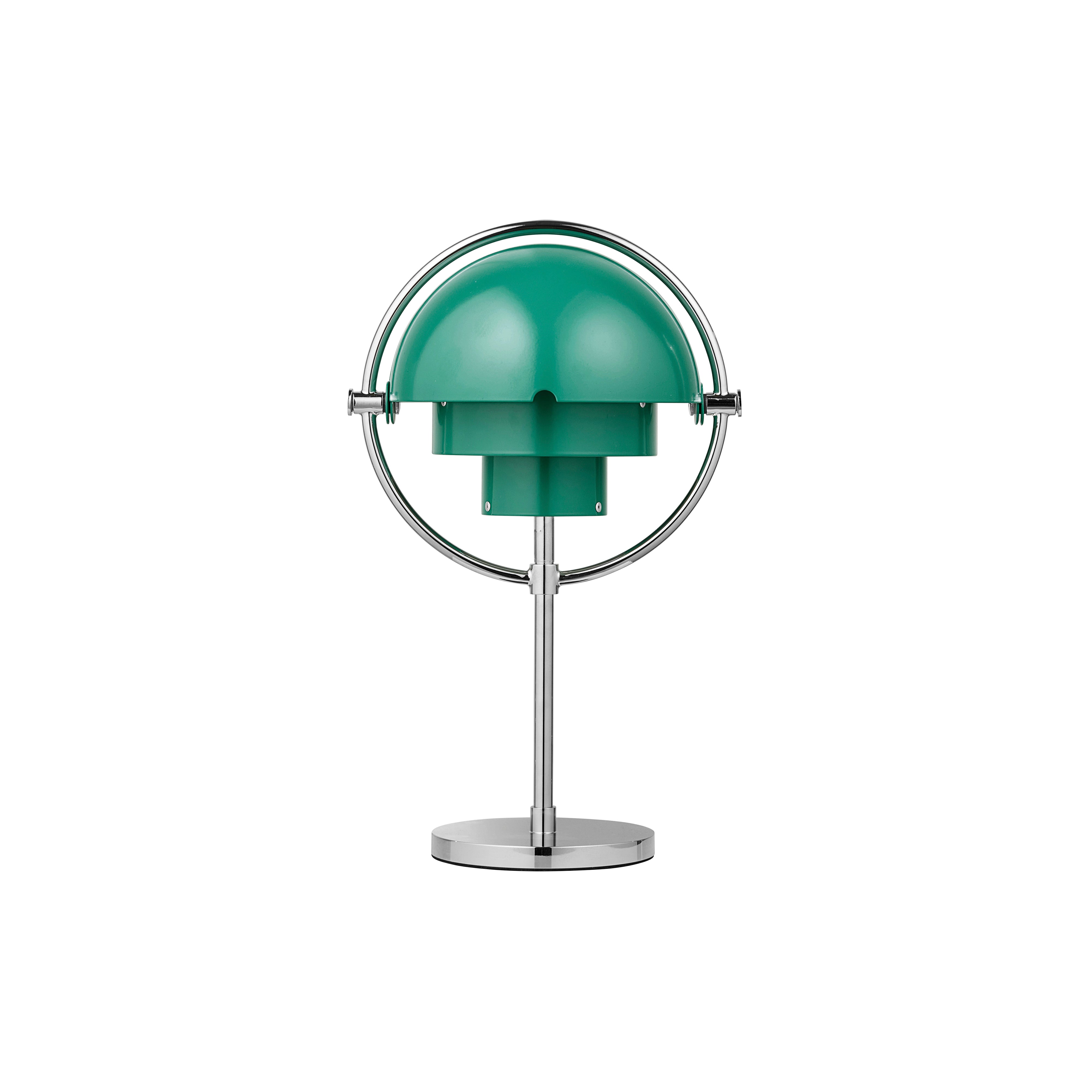 Multi-Lite Portable Lamp: Chrome + Teal Green