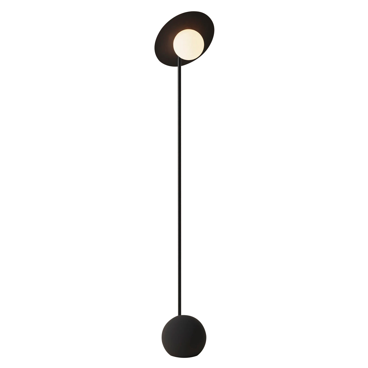 Noah Floor Light: Carbon + Black